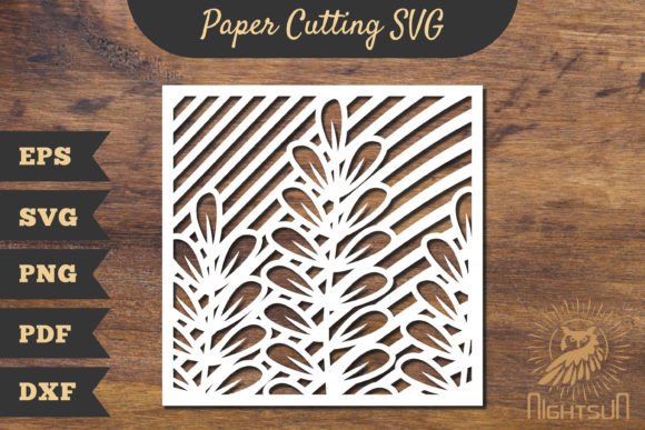 Floral Rectangle Frame Papercut SVG 2
