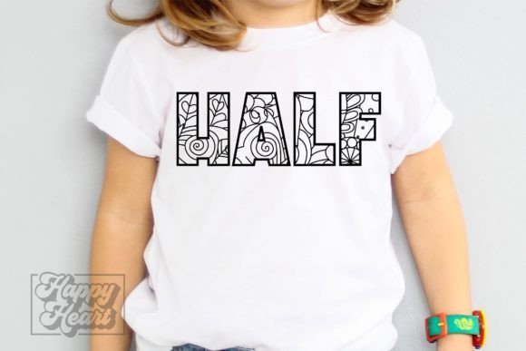 Half Birthday Girl SVG PNG Flower Floral