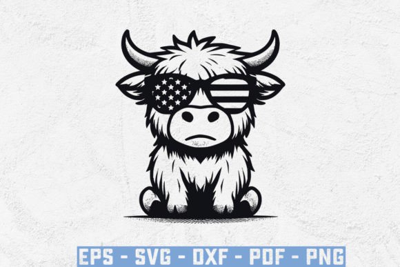Highland Cow Head Svg, Usa Flag Svg, Cow